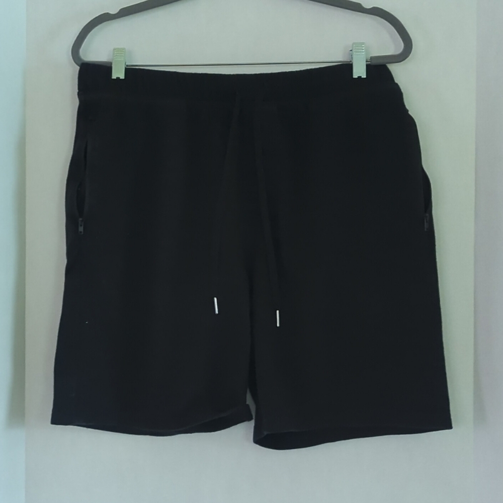 Eddie Bauer Sleepwear Black Knit Shorts w Drawstring Size L
